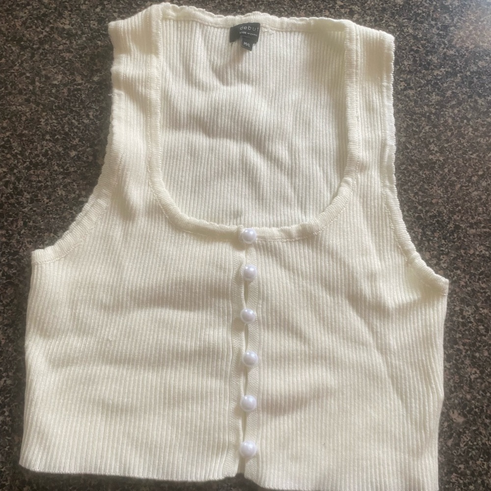 Knit crop top